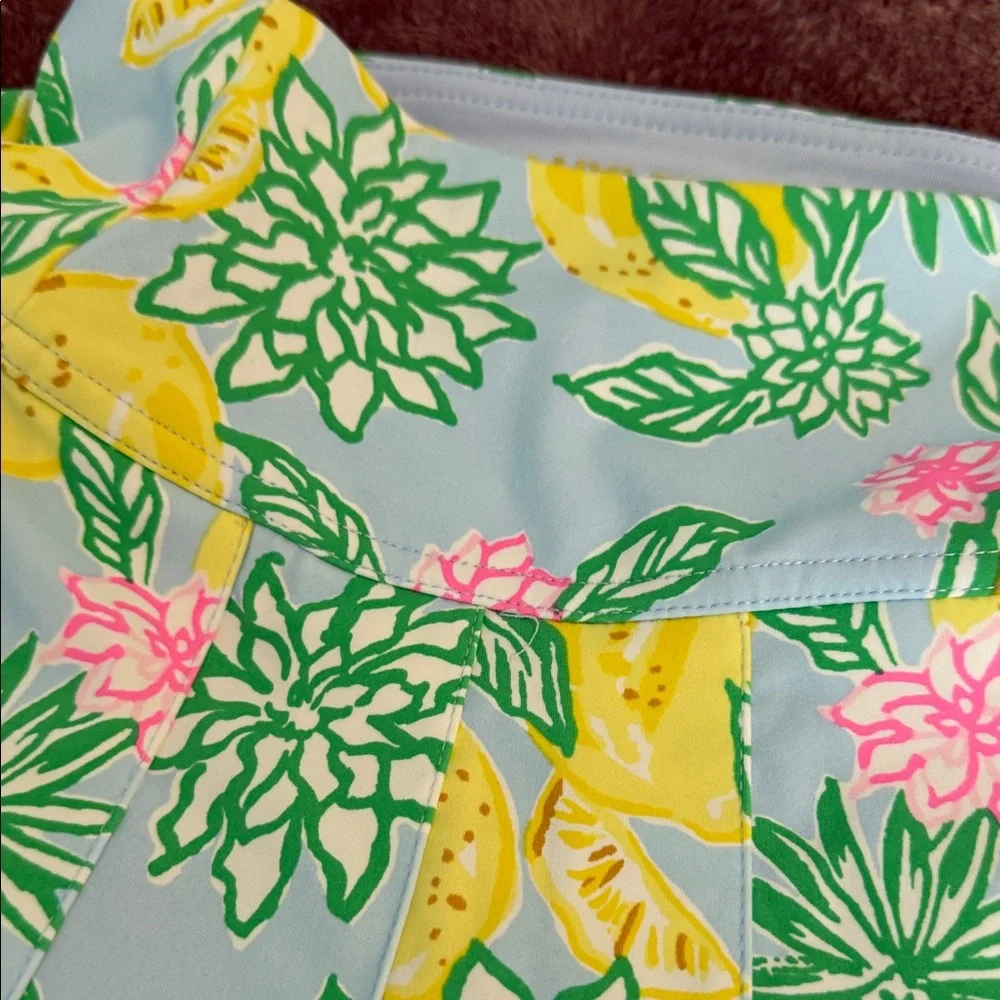 NWT Lilly Pulitzer Lemon Mini Extra Small Floral Athletic Skort - Picture 7 of 8